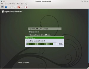 图2：安装OpenSUSE访客操作系统。